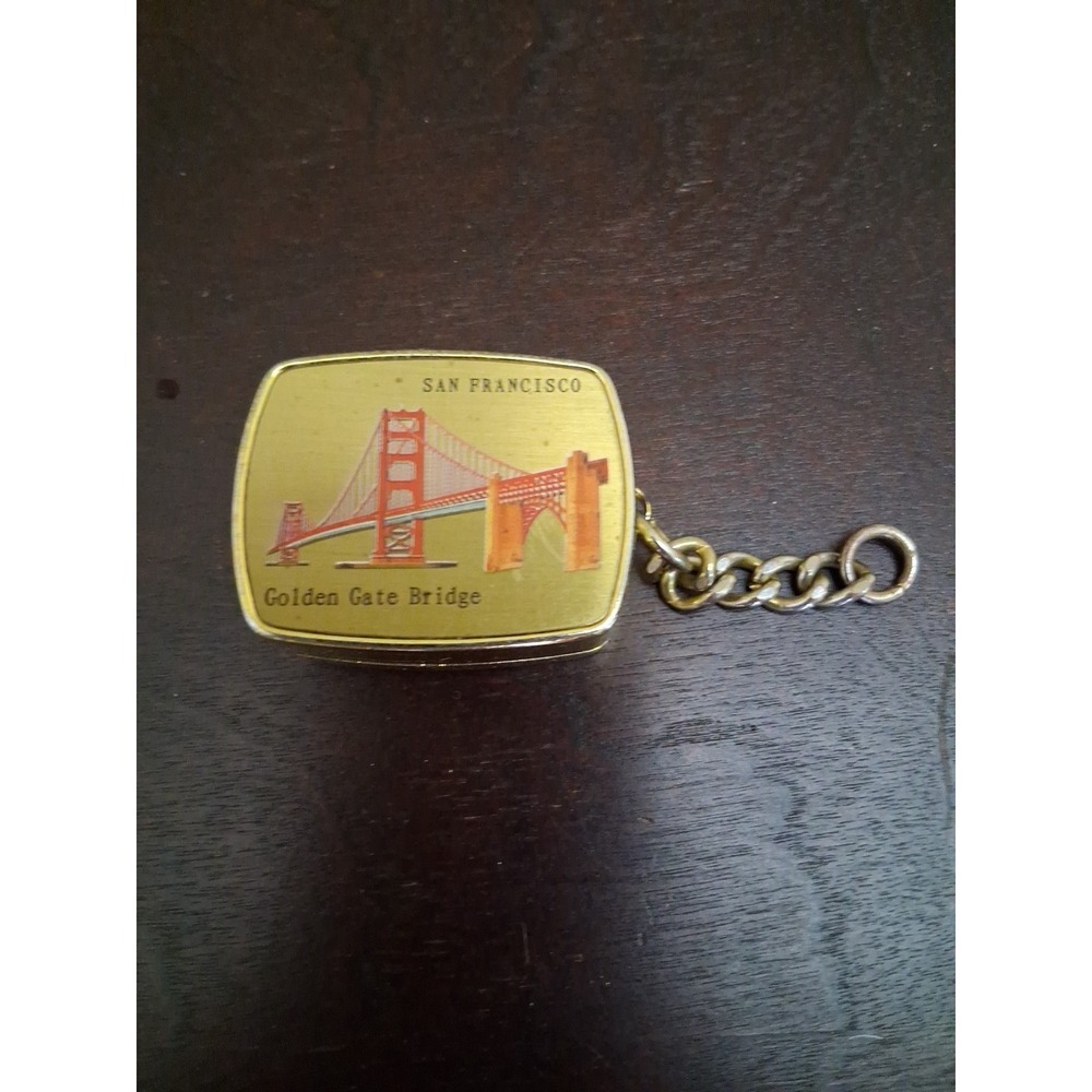 Vintage Sankyo musical keychain. San Francisco  Golden Gate  Bridge.